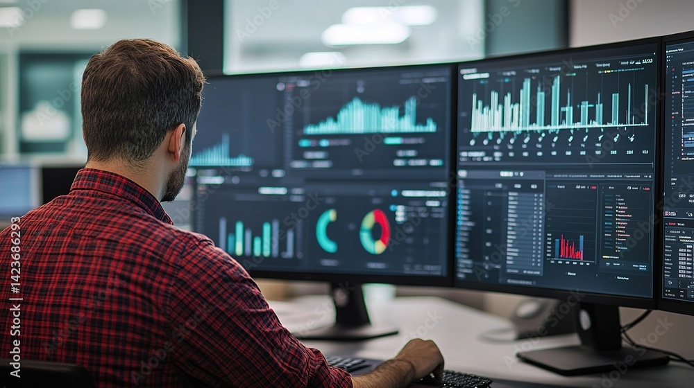 Poster a data-driven dashboard showcasing real-time analytics on system reliability.