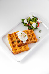 Hearty and delicious breakfast with spices