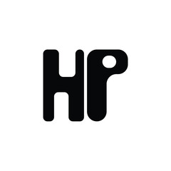 HP monogram logo design letter text name symbol monochrome logotype alphabet character simple logo