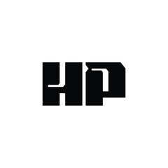 HP monogram logo design letter text name symbol monochrome logotype alphabet character simple logo