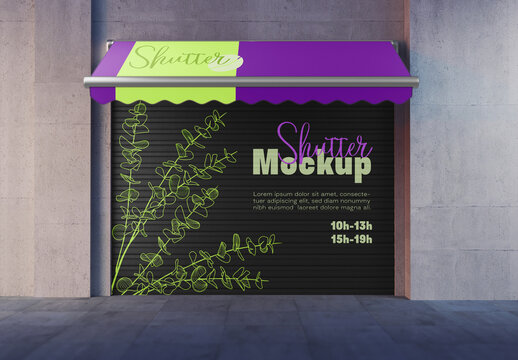 Storefront Shutter Mockup