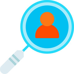 Search Staff icon vector illustration