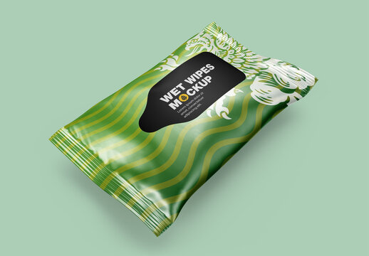 Wet Wipes Packaging Mockup