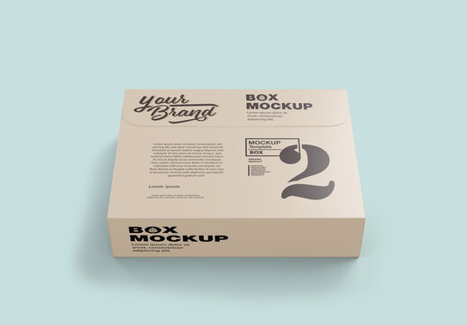 Rectangular box mockup