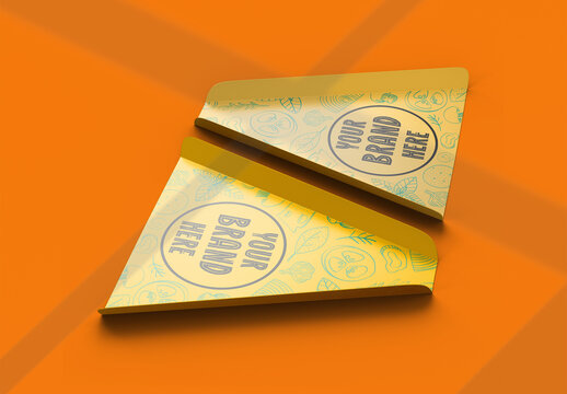 Pizza slice holder mockup