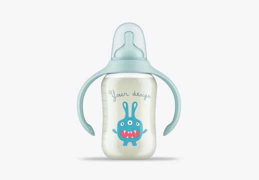Baby Bottle Mockup