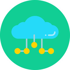 Cloud Network icon vector illustration