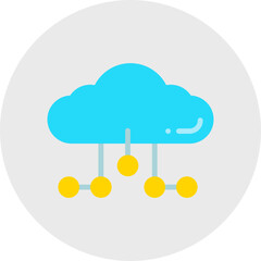 Cloud Network icon vector illustration