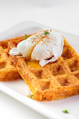 Hearty and delicious breakfast with spices