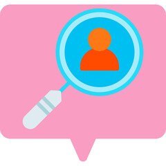 Search Staff icon vector illustration