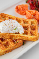 Hearty and delicious breakfast with spices
