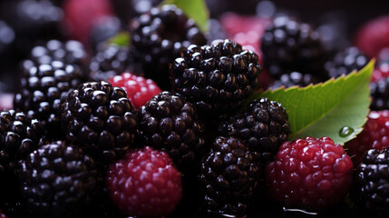 Blueberries on the table.