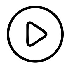 play button outline 