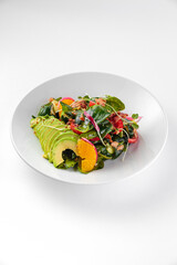 Hearty and delicious salad with spices