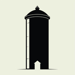 Fototapeta premium Silo Silhouettes, Grain