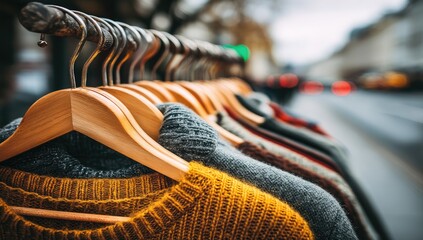 Streetside knitwear display