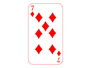 トランプの7　ダイヤ