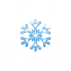 Beautiful snowflake design, intricate and detailed, perfect for winter themes or holiday graphics, isolated on a white background.