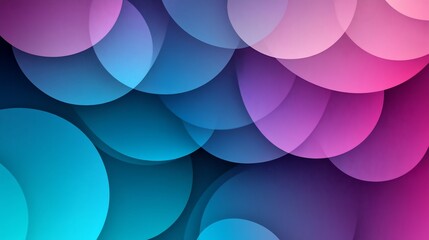 Layered circular gradients create an elegant and soft color blend backdrop