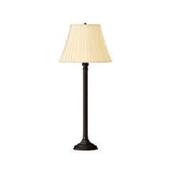 Elegant table lamp with a classic pleated shade, ideal for adding warmth and style to any living space, perfect for reading or ambient lighting in cozy interiors.