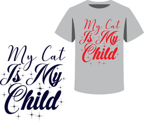  typography and icon T-shirts design template with unique text 