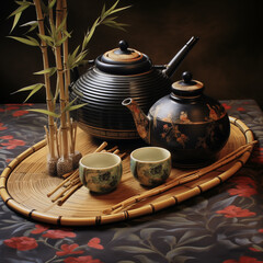 Tea and tea ceremony utensils.