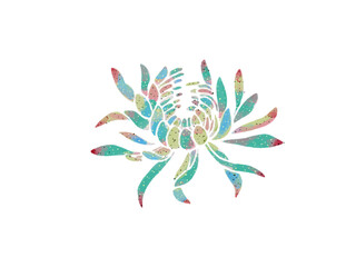 vector illustration of a colorful flower