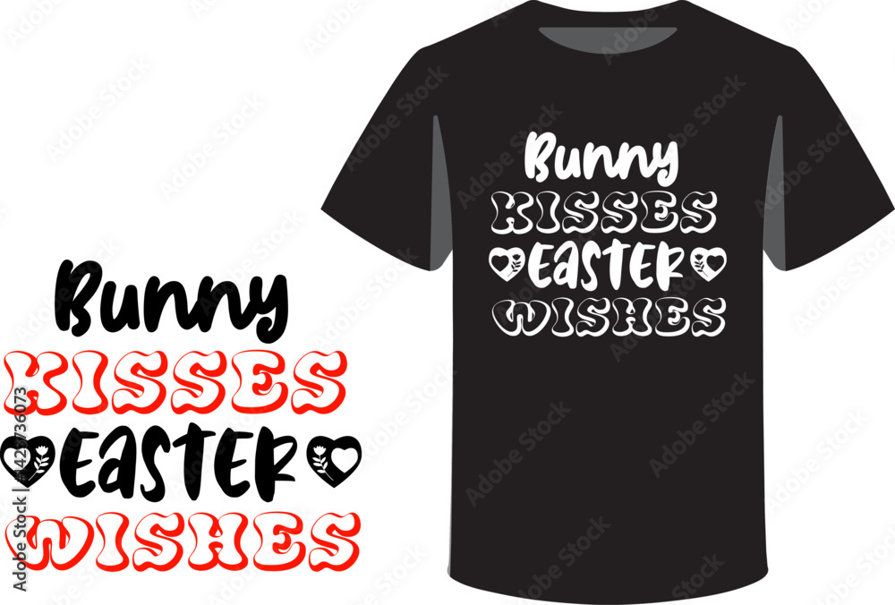 Fototapete typography and icon t-shirts design template with unique text