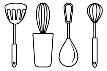 Vintage-Inspired Holiday Baking Line Art