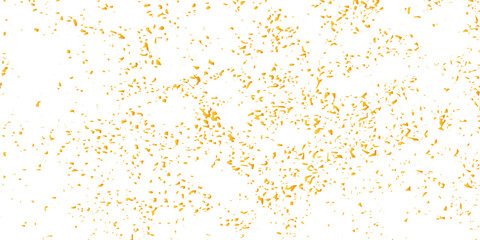 Doted and confetti golden glitter on transparent background. Shiny glittering dust. Gold glitter sparkle confetti that floats down falling. Vector illustration.