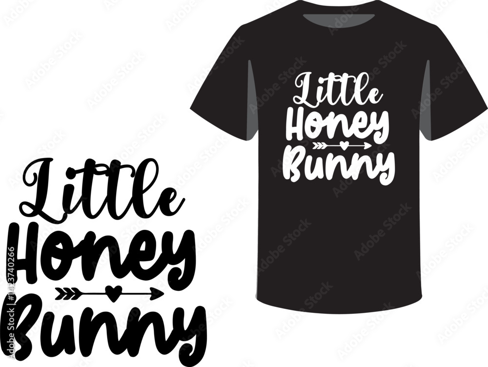 Fototapete typography and icon t-shirts design template with unique text