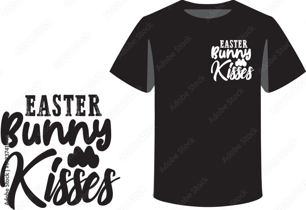 Fototapete typography and icon t-shirts design template with unique text