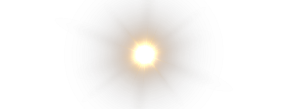 PNG sparkle light effect on transparent background with bright burst, glare, and glowing beam. Vector illustration of abstract spotlight for festive or futuristic scene design.

