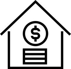 asset  line icon, linear outline icon