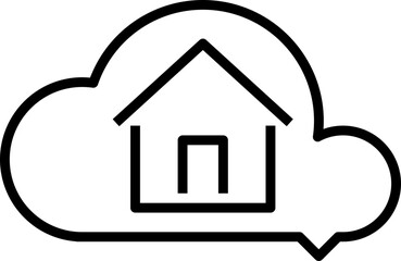 Dream home  line icon, linear outline icon
