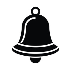 bell stencil icon vector illustration