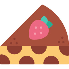 Slice of Cake II icon vector illustration