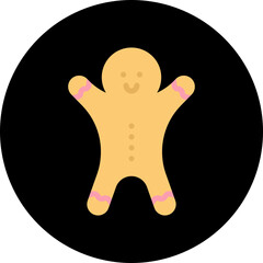Gingerbread icon vector illustration