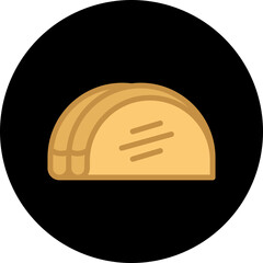 Loaf of Bread icon vector illustration