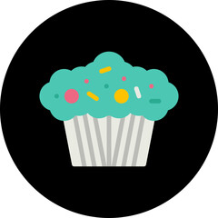 Muffin icon vector illustration