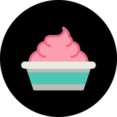 Whip Cream icon vector illustration