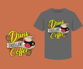  typography and icon T-shirts design template with unique text 
