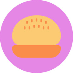 Rolled Bun icon vector illustration