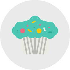 Muffin icon vector illustration