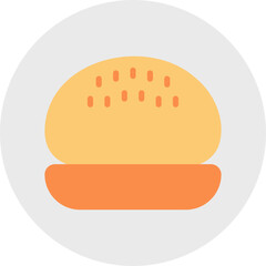 Rolled Bun icon vector illustration