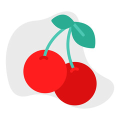 Cherries icon vector illustration