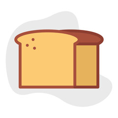 French Bread icon vector illustration