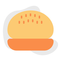 Rolled Bun icon vector illustration