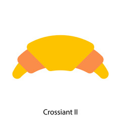 Crossiant II icon vector illustration