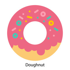 Doughnut icon vector illustration
